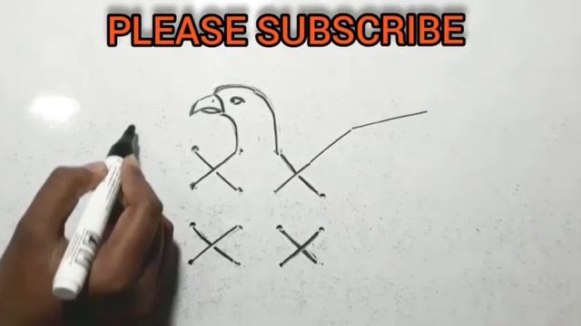 How To Draw An Eagle With 4×4 Dots Easy || How To Draw A Bald Eagle (flying) Easy Step By Step 》 смотреть онлайн