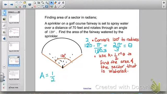 Arc length, Sector Area, linear and Angular Speed смотреть онлайн