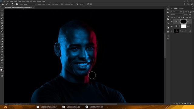 Realistic Dual Lighting Effect Under 2 Minute In Photoshop смотреть онлайн