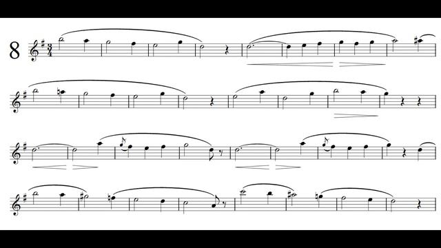 Concone 50 No.8 - Solo Eb Clarinet смотреть онлайн