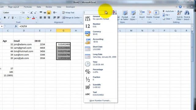 VideoExcel - How to quickly format cell type in Excel 2010 смотреть онлайн