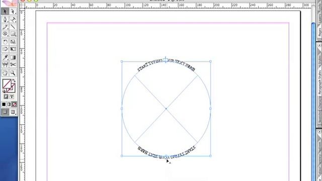 Adobe InDesign CS2 - Type on top and bottom of circle смотреть онлайн
