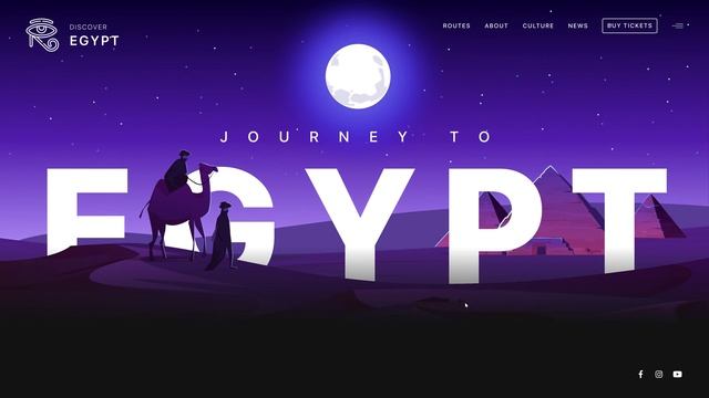 Journey to Egypt. #Parallax in FIGMA смотреть онлайн