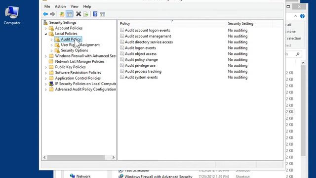 Windows 8.0 Professional - Turn On Security Policy Auditing in Control Panel смотреть онлайн