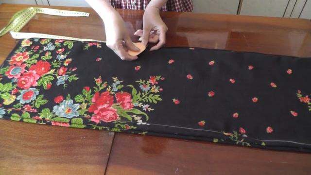 Платье из павлопосадского платка