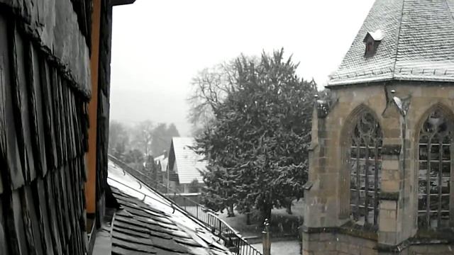 snowfall in bad sobernheim,germany.. смотреть онлайн