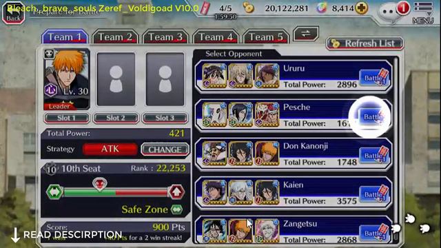 Bleach Brave Souls Private Mod zeref voldigoad Version 10.0 ( all modes ) смотреть онлайн