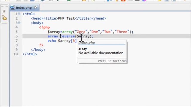 PHP Tutorials: Episode 9: Reverse an Array смотреть онлайн