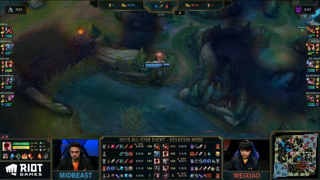 ASSASSIN SHOW MATCH 5v5 | День 2 2019 All-Star Event | League of Legends смотреть онлайн