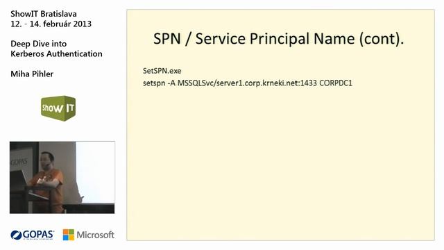 ShowIT 2013: Deep Dive into Kerberos Authentication (Miha Pihler) смотреть онлайн
