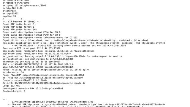 Asterisk, IAXModem & HylaFax: No carrier detected смотреть онлайн