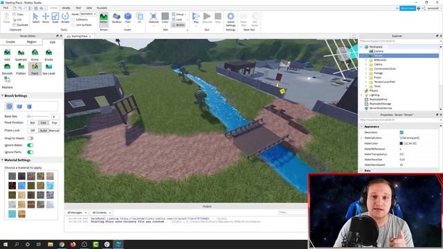 How to change the color of the grass in Roblox Studio - No script tutorial! смотреть онлайн
