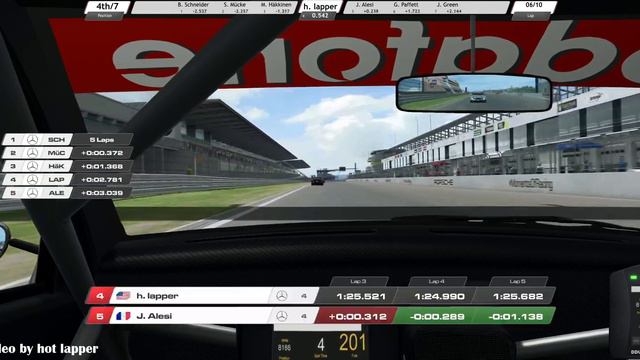 10-Lap Race With The AMG-Mercedes C-Klasse DTM 2005 At Nurburgring Sprint | RaceRoom смотреть онлайн