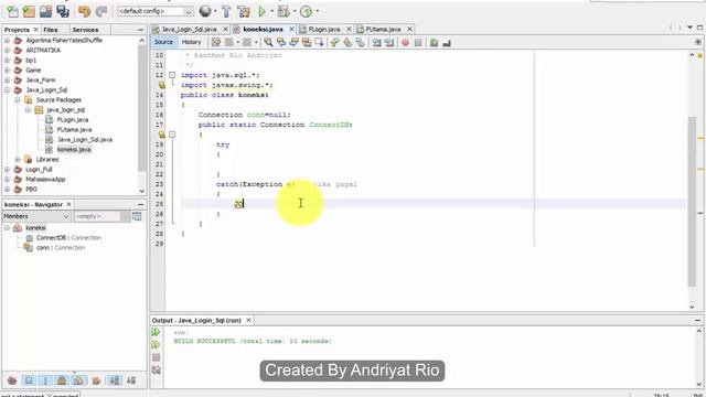 MEMBUAT PROGRAM JAVA NETBEANS LOGIN SQLITE full version смотреть онлайн