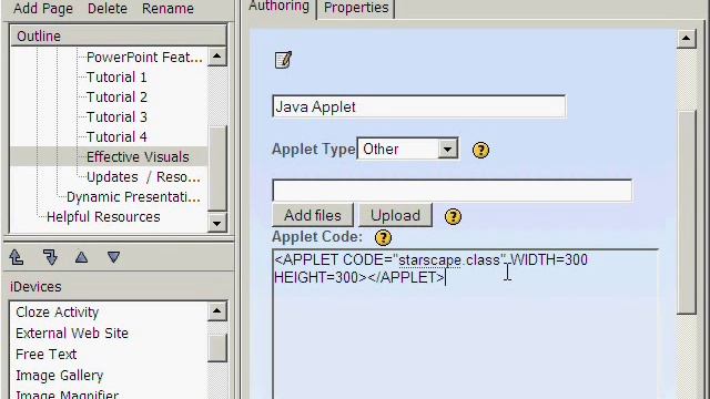 Using a Java Applet - Effective Visuals смотреть онлайн