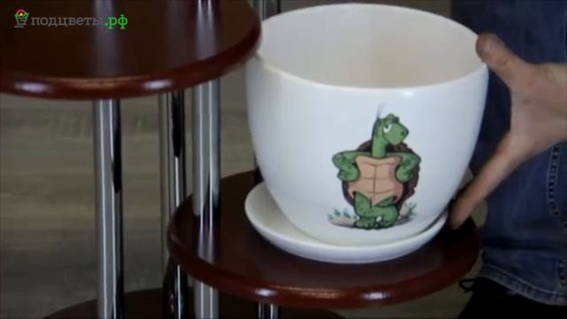 Напольная подставка для цветов из МДФ "Киникса-4" смотреть онлайн