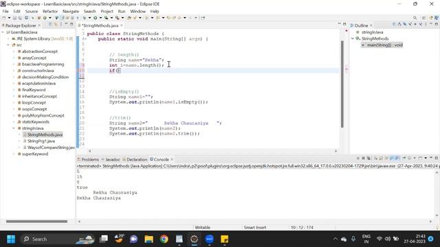 Session- 15 | String Methods in Java | length(), trim() and isEmpty() | Test Automation смотреть онлайн