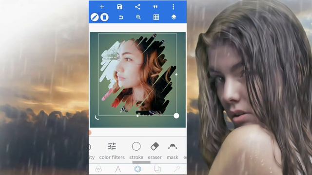 LINE BRUSH 🌱🌸 || cara edit foto di pixellab keren смотреть онлайн