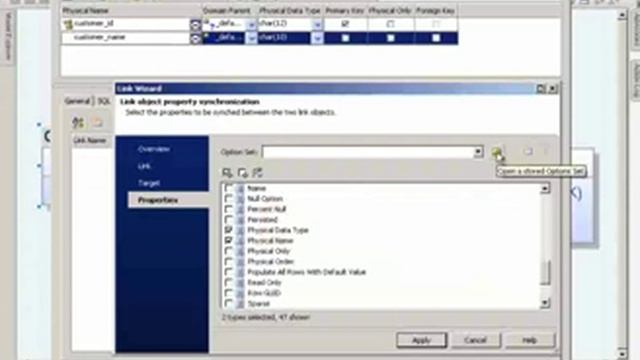 ERwin Data Modeler Link Wizard Overview смотреть онлайн