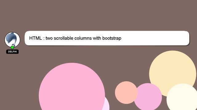 HTML : two scrollable columns with bootstrap смотреть онлайн