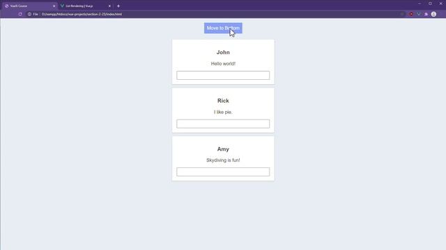 Vue Js web Development 2021 Tutorials part- 26 ( Understanding the role of the key attribute ) смотреть онлайн