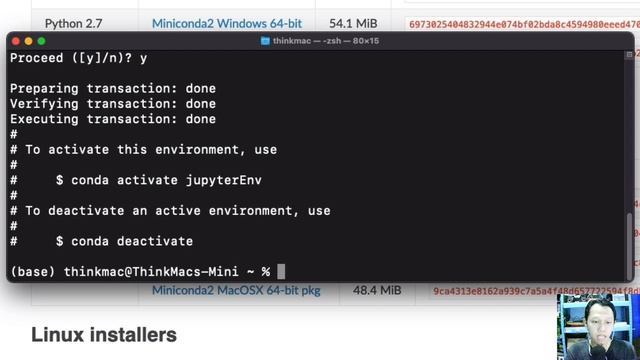 Python 3.8 Jupyter Installation using Miniconda on Mac OS смотреть онлайн