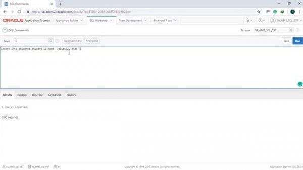 Oracle APEX Tutorial 03 - Select, Insert, Update, and Delete Rows in a Table Using SQL