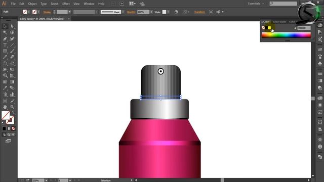 Realistic 3D Bottle Design !! 3d design in photoshop cs6 || 3d bottle in illustrator cc смотреть онлайн