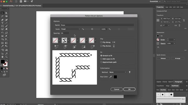 How to Make a Rope Pattern in Illustrator // Tutorial Tuesday смотреть онлайн
