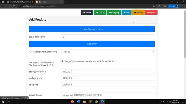 Build Ebook App with Flutter, PHP, MySql and Ads Integration - Setup Admin Panel смотреть онлайн