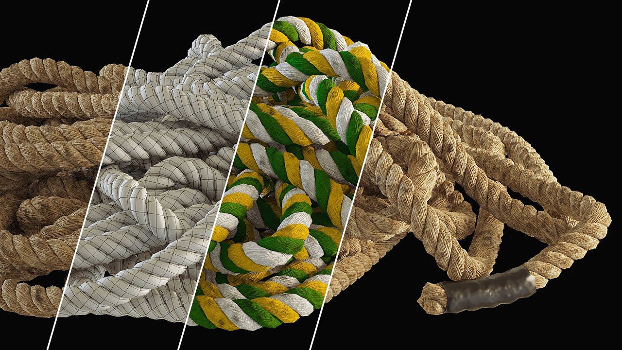 Процесс работы с моделью каната. смотреть онлайн