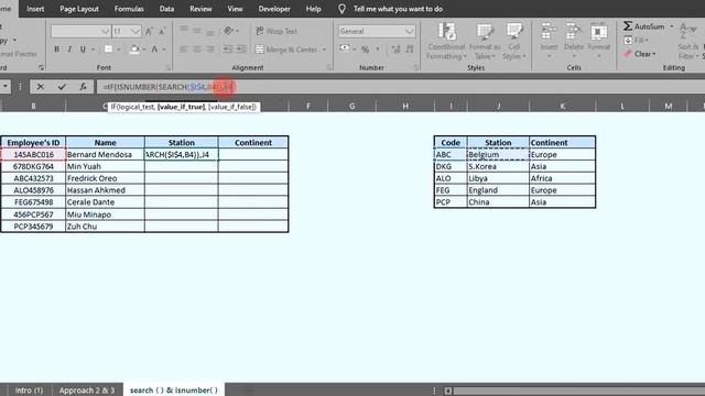 If function with search function and isnumber function in MS Excel |Partial Text Match| смотреть онлайн