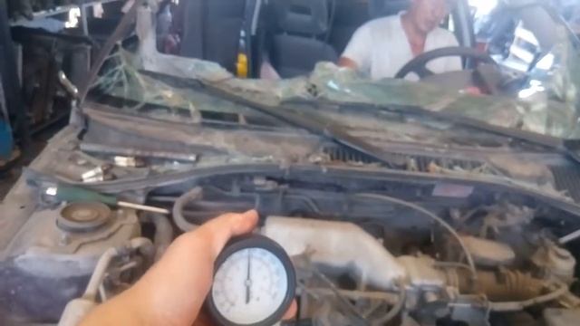 Замер компрессии Toyota Avensis AT220 4AFE 1999 смотреть онлайн