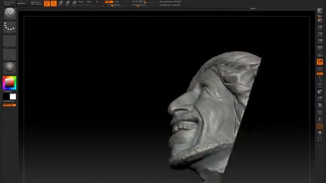 3D модель мраморного барельефа STL. ZBrush. смотреть онлайн