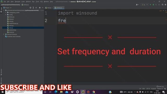 Generate Beep sound Using python [using winsound module ] project 3 short ? смотреть онлайн