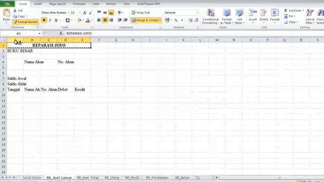Membuat Jurnal Umum, Buku Besar, dan Neraca Saldo menggunakan Microsoft Excel 2010 смотреть онлайн