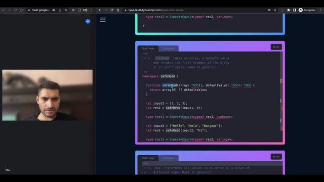 Generic type exercise | type level typescript #typescript #frontend #code #softwareengineer смотреть онлайн