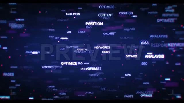 SEO Words Background Stock Motion Graphics смотреть онлайн