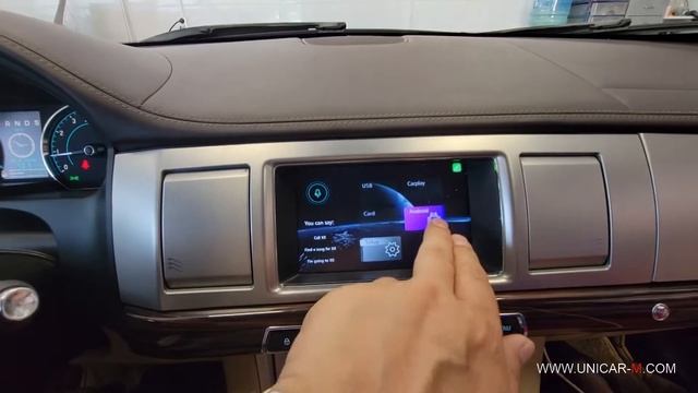 Jaguar XF 2013-2015 установка блока CarPlay Android Auto смотреть онлайн