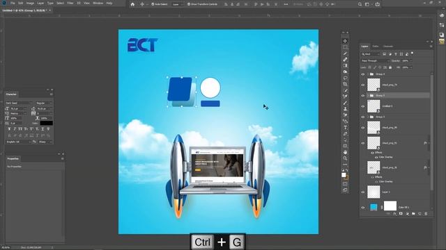 Google Ads Banner Design for Internet Post | Photoshop cc | Speed art | Designhob смотреть онлайн