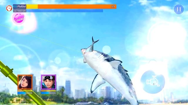 Поймал МЕГА ЛЕГЕНДАРНУЮ РЫБУ и Огромную Хищную АКУЛУ в прикольной мобильной топ игре Fishing Strike смотреть онлайн
