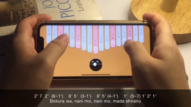 [Naruto Shippuden OP 16] SILHOUETTE - KANA BOON | Kalimba App Cover With Tabs смотреть онлайн
