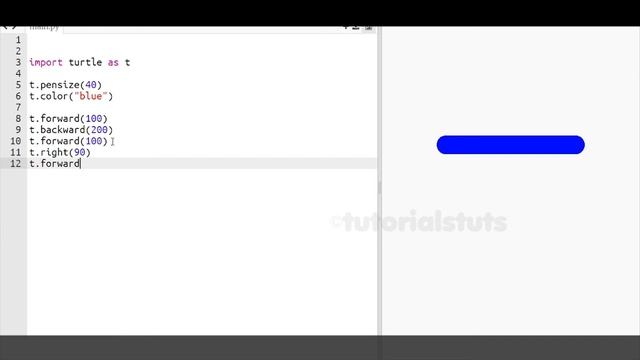 Drawing Alphabet Letter J USING Python Turtle | Tutorials Tuts смотреть онлайн