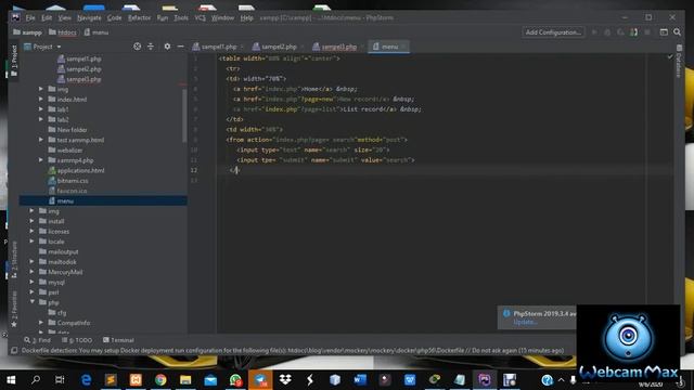How to create menu in PHP смотреть онлайн