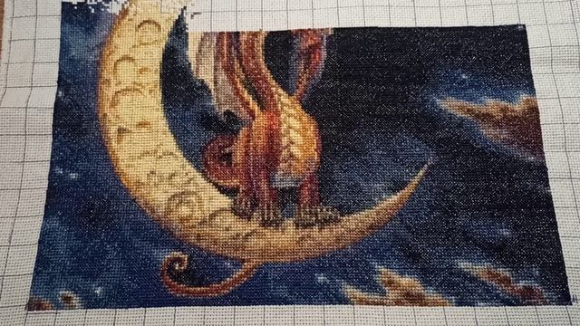 Вышивка крестиком Луна Дракон 2 Moon Dragon 2 Ankicolemah Designs Cross Stitch, продвижения смотреть онлайн