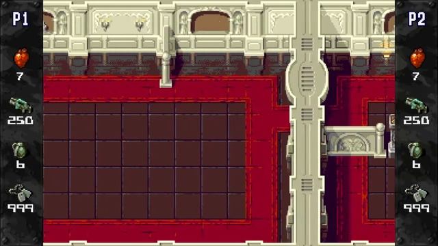 Xeno Crisis - The HQ - S Rank (Easy, All Cheats, 2P)