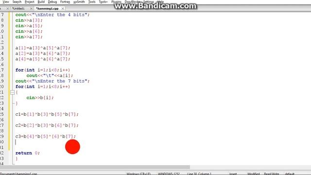 Hamming code implementation in C++ made Simple смотреть онлайн