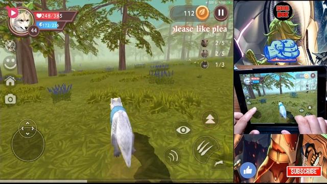 WildCraft Animal Sim Online 3D #29 LV 44 Wild Wolf Pet Simulator Games Android ios Gameplay смотреть онлайн