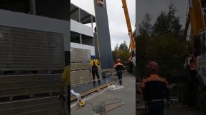 Монтаж сэндвич панелей. Вертикальный монтаж