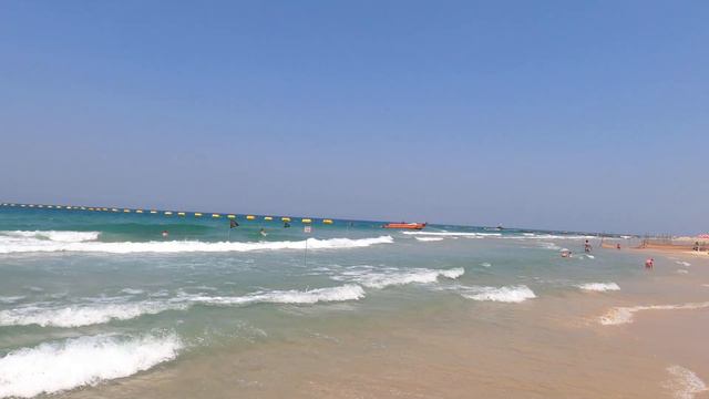 Нам на радость 🏗Насыпали новый пляж🏝Бат-Ям.Часть 2 смотреть онлайн